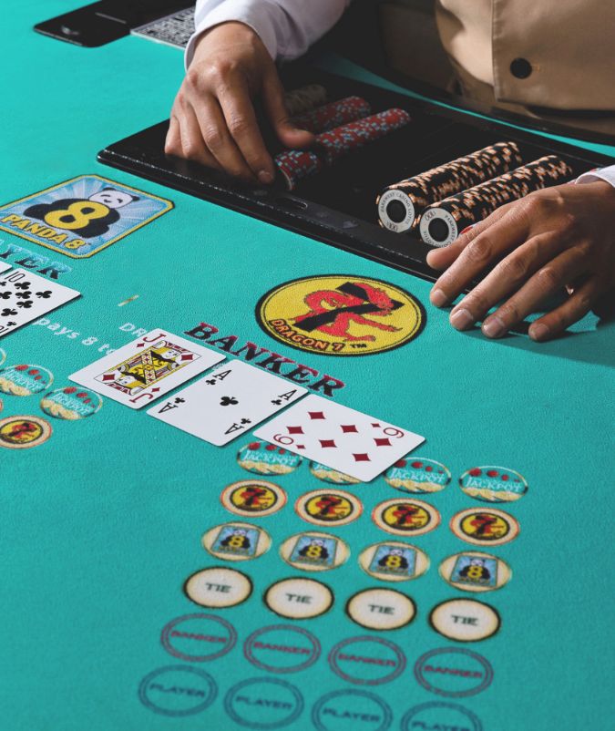 Dealer at table