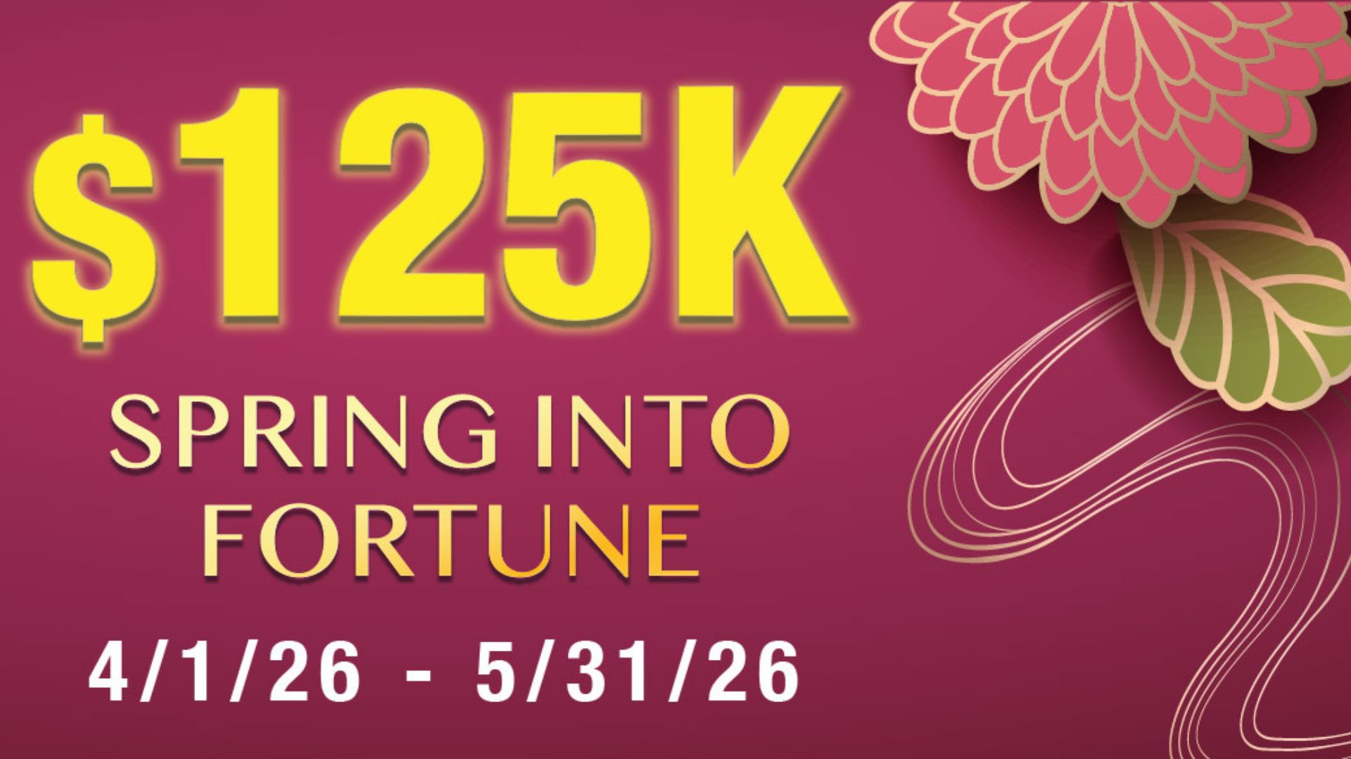 $125K lucky chip Giveaway